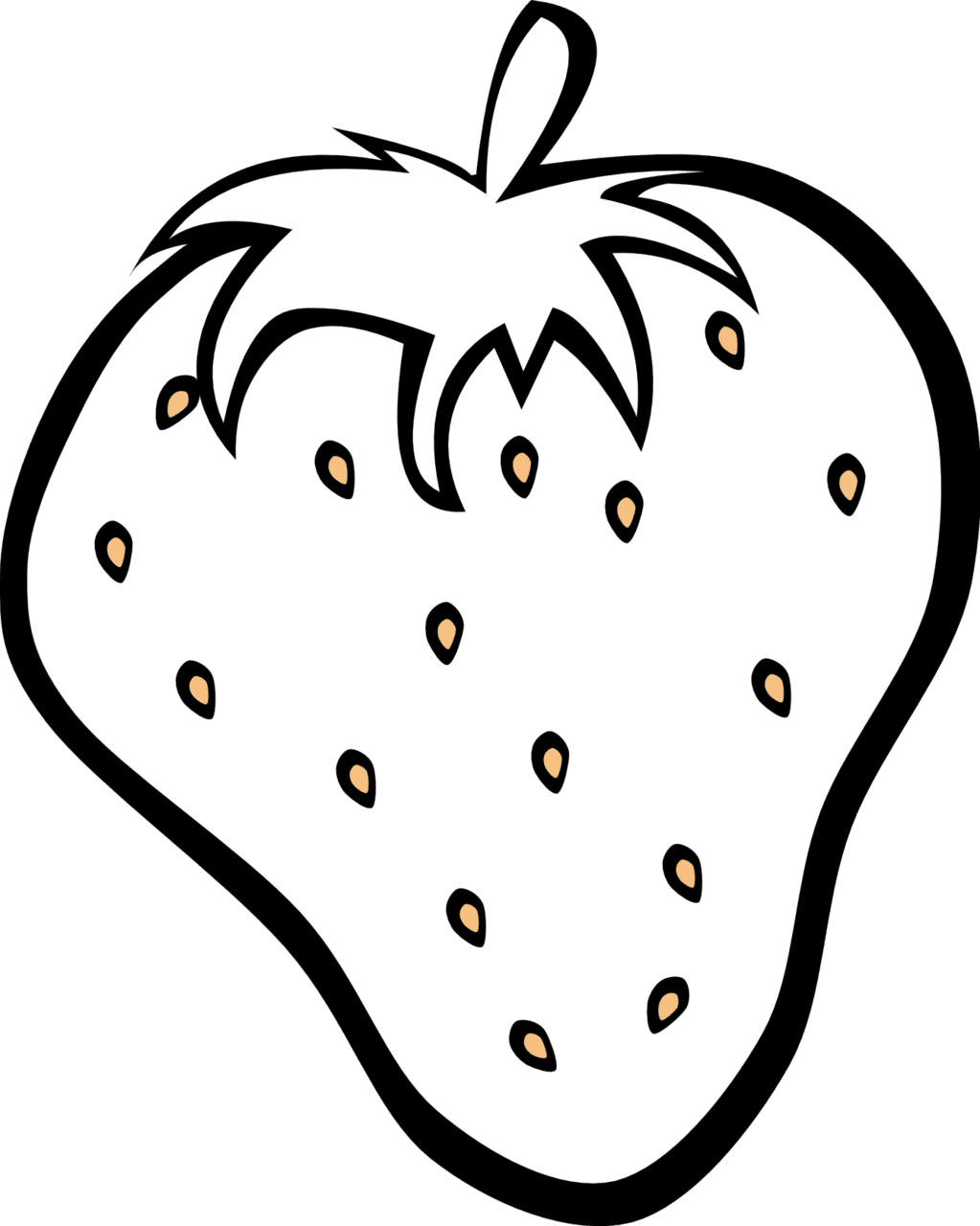 Strawberry pin page clipart vector