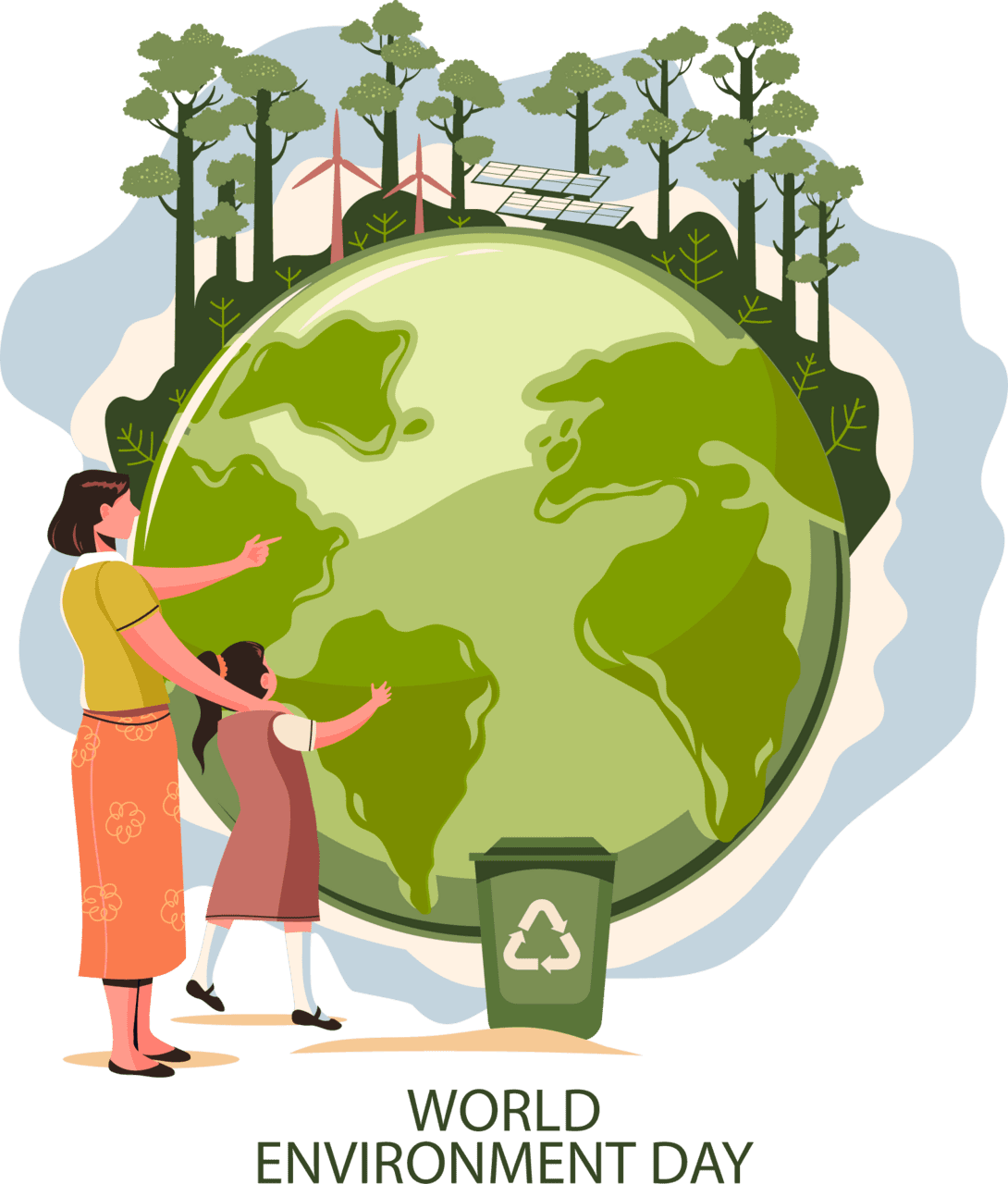 Globe world environment day clipart clip art