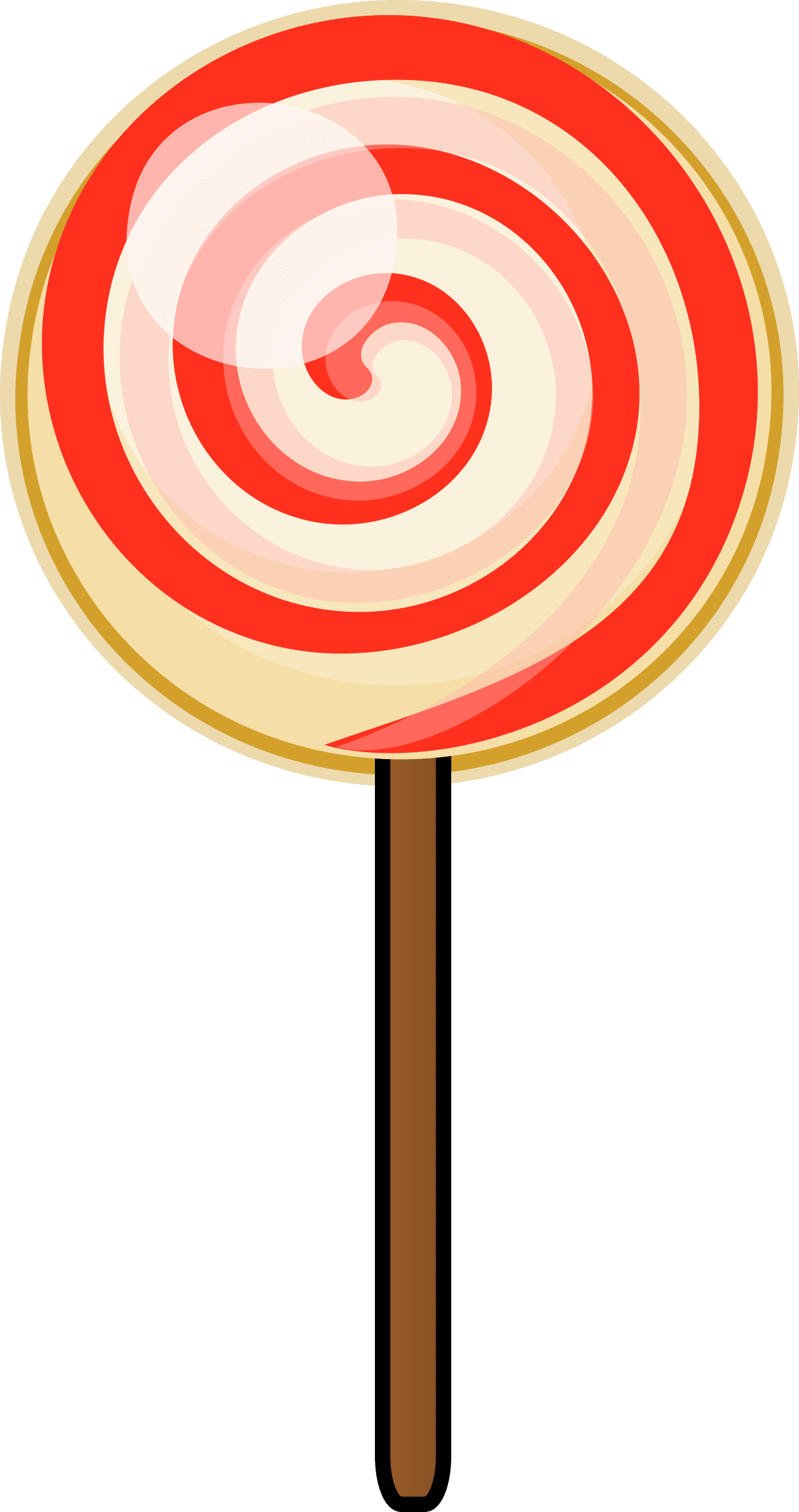 Candy cane lollipop image for clipart