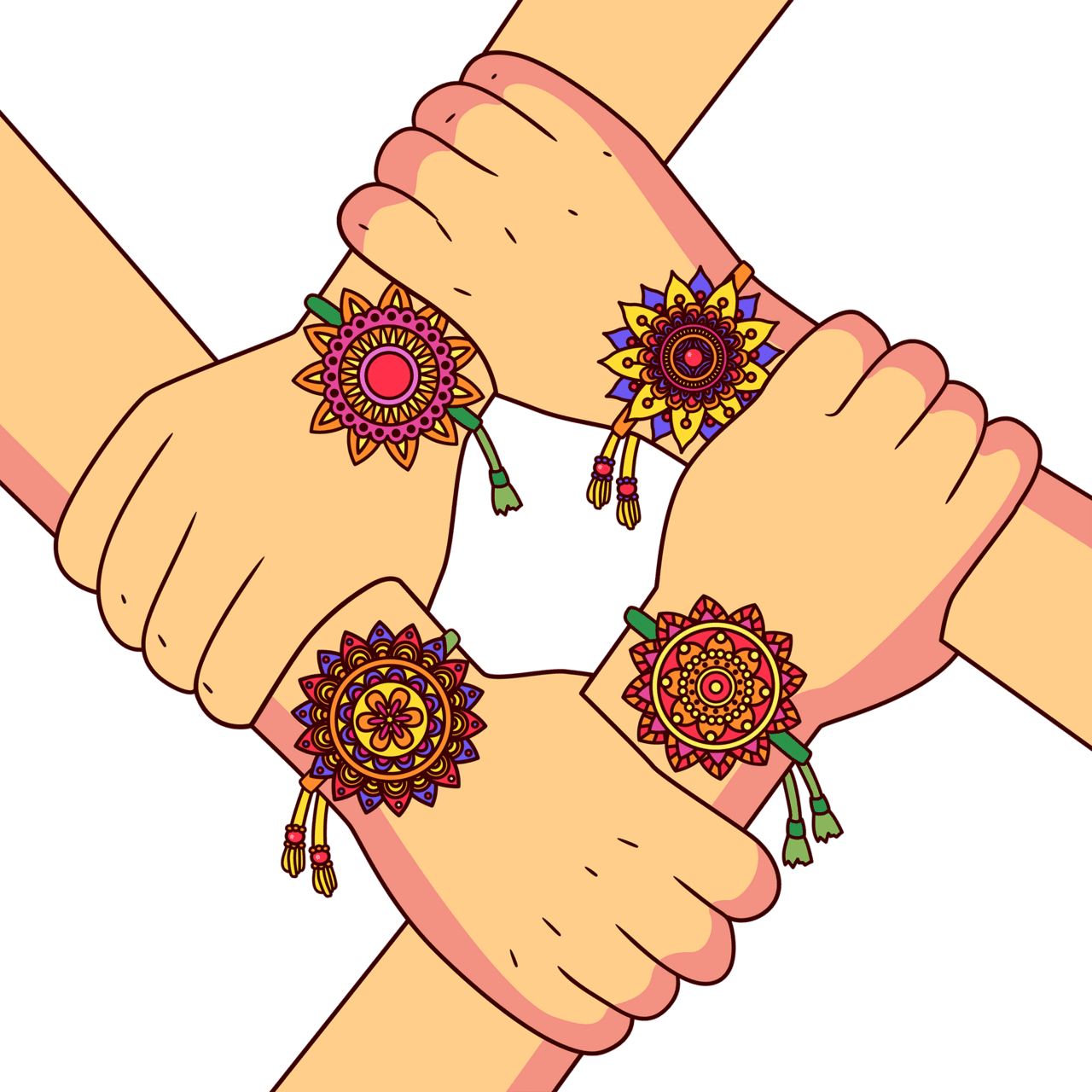 Hand raksha bandhan clipart clip art