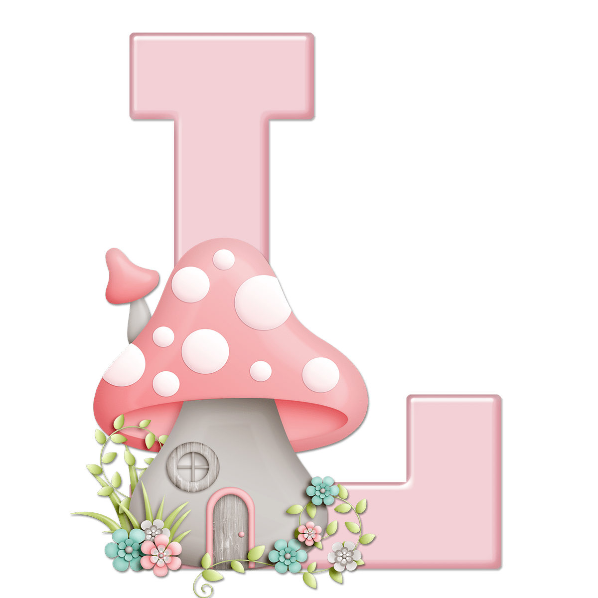 Mushroom buchstabe letter clipart photo