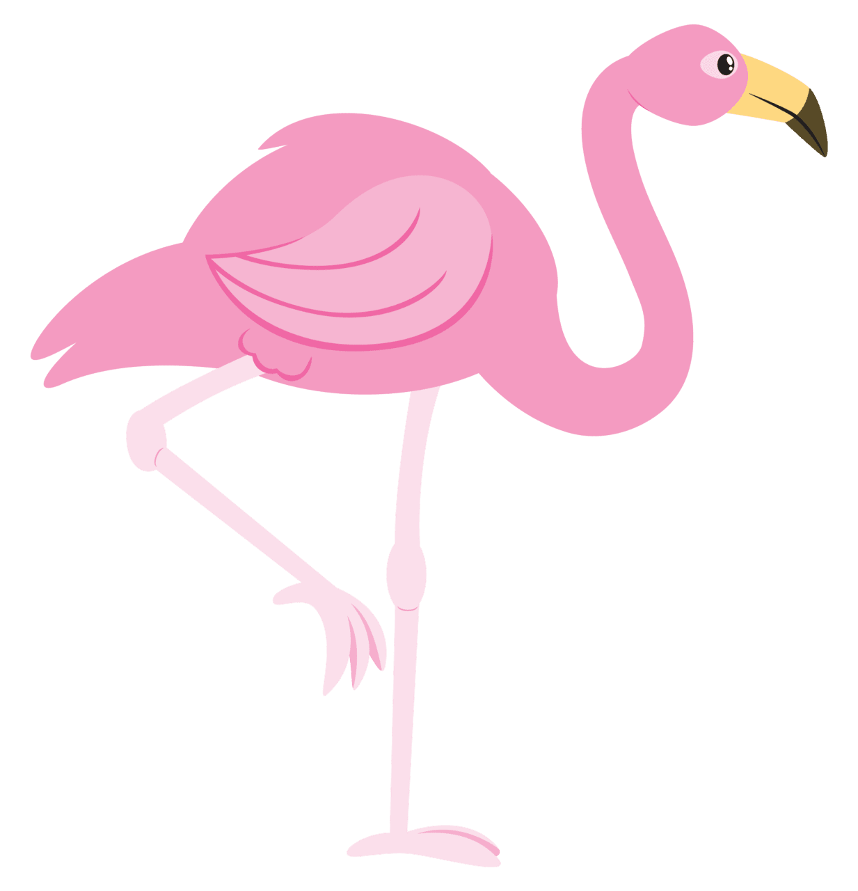 Flamingo pin page clipart picture