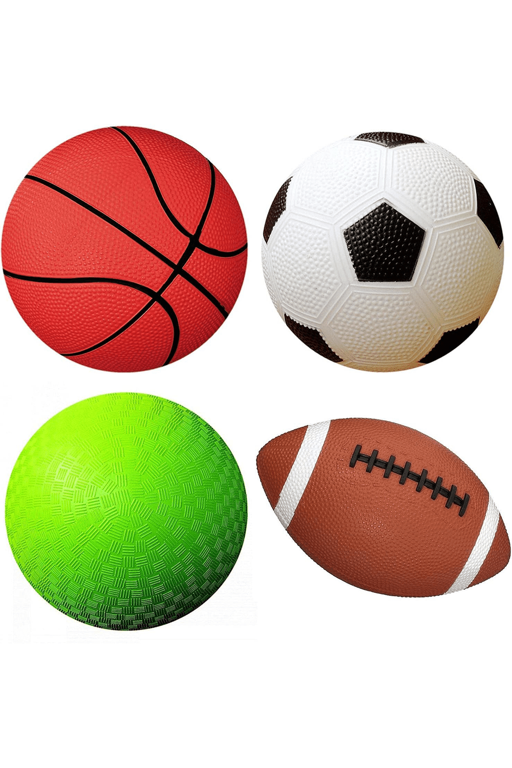 Soccer pack of sports balls with pump clipart vector