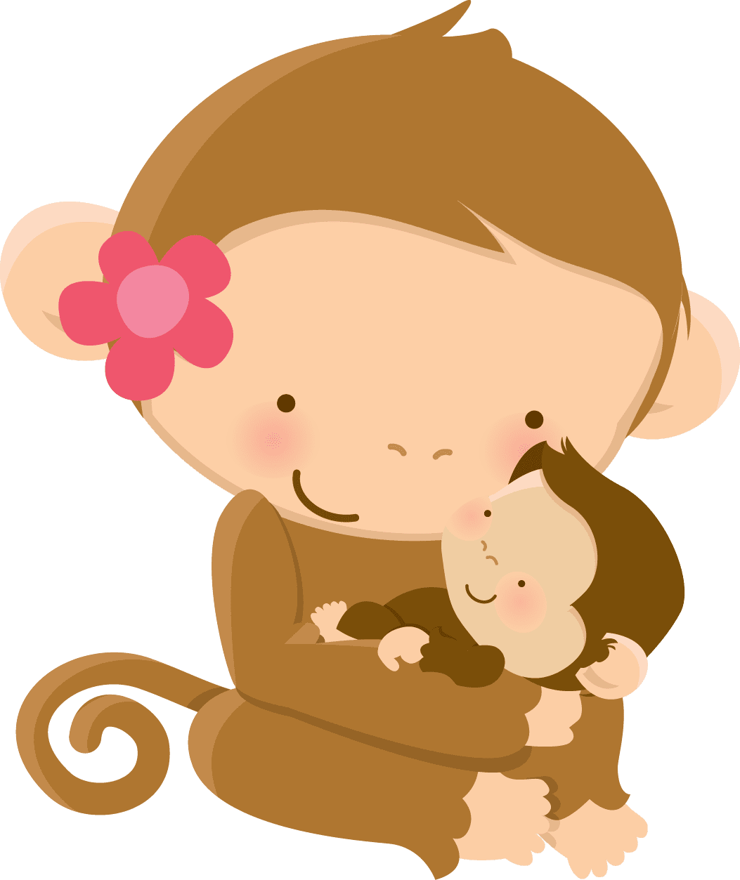 Monkey pin page clipart clip art 2