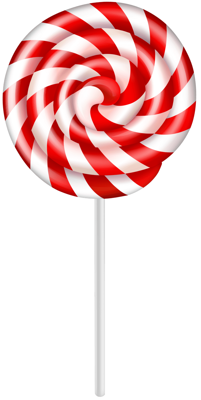 Candy cane red lollipop clipart image