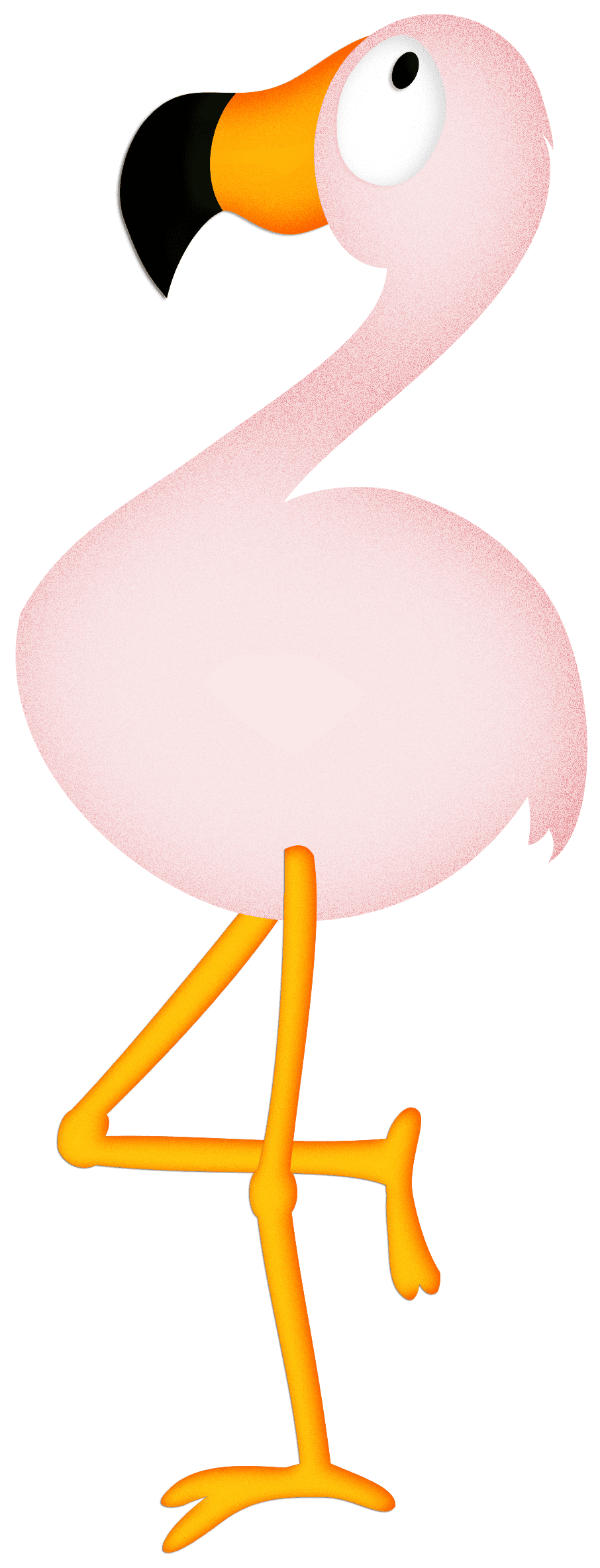 Flamingo pin page clipart transparent