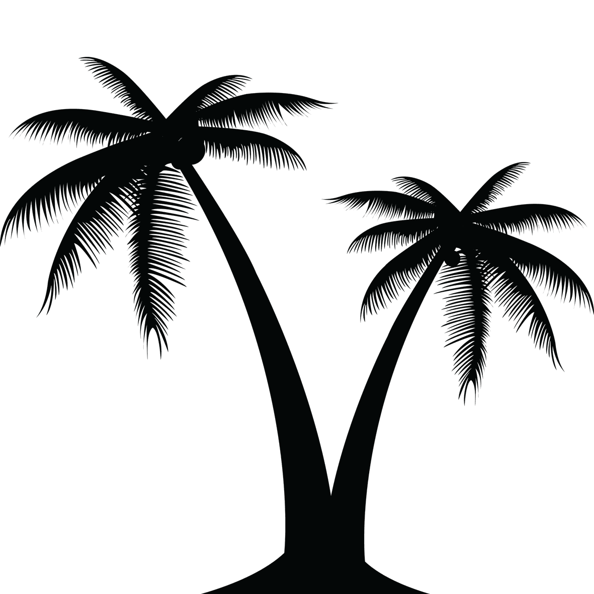 Palm tree clipart image logo vector brand 4