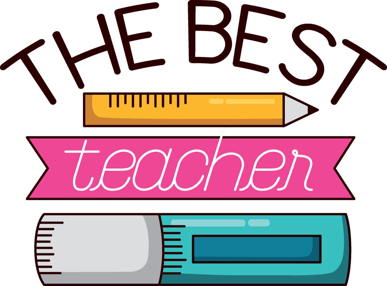 World teacher day vector shape clipart