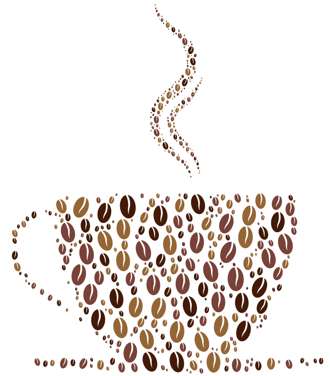 Deco coffee cup vector clipart 2