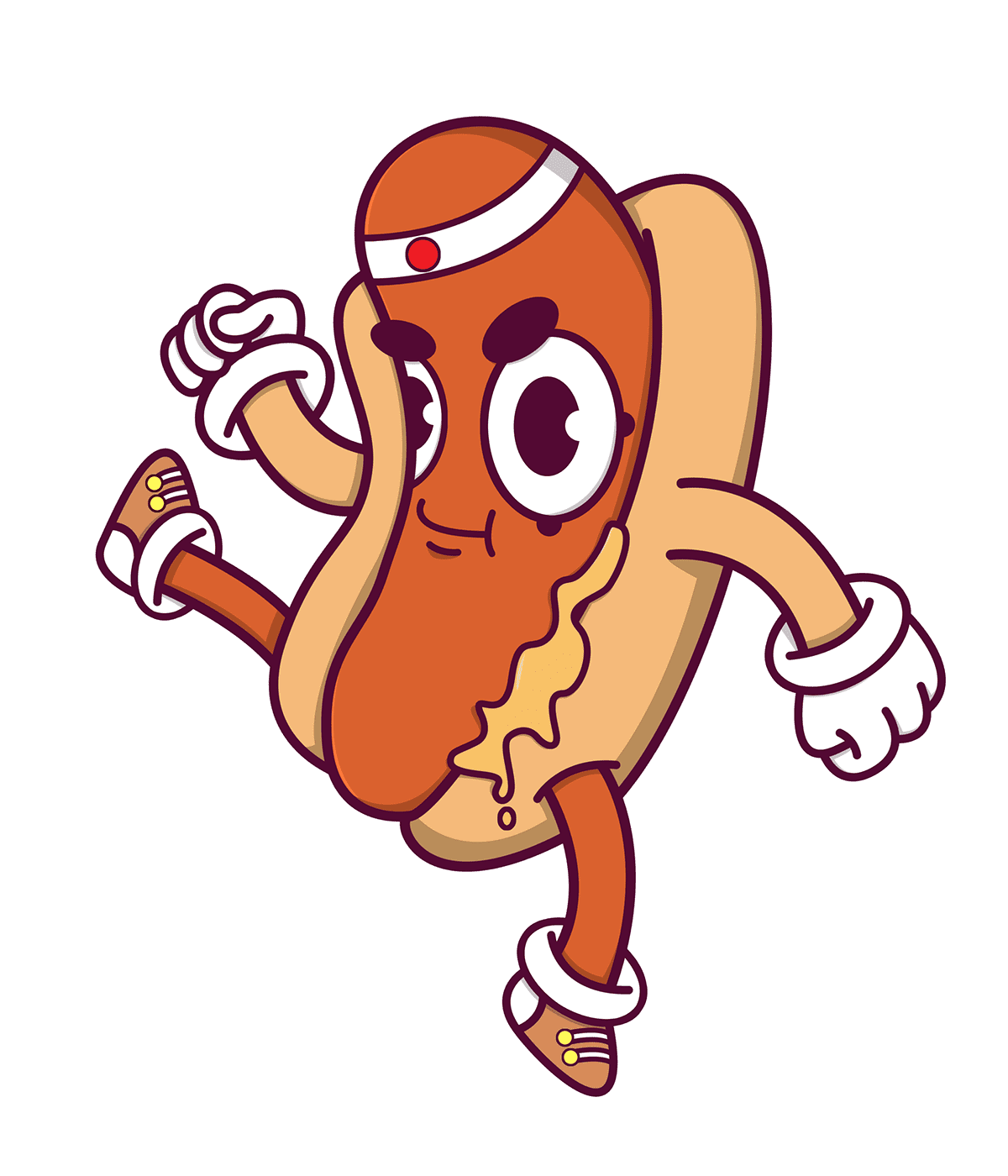 Hot dog food buddies clipart background