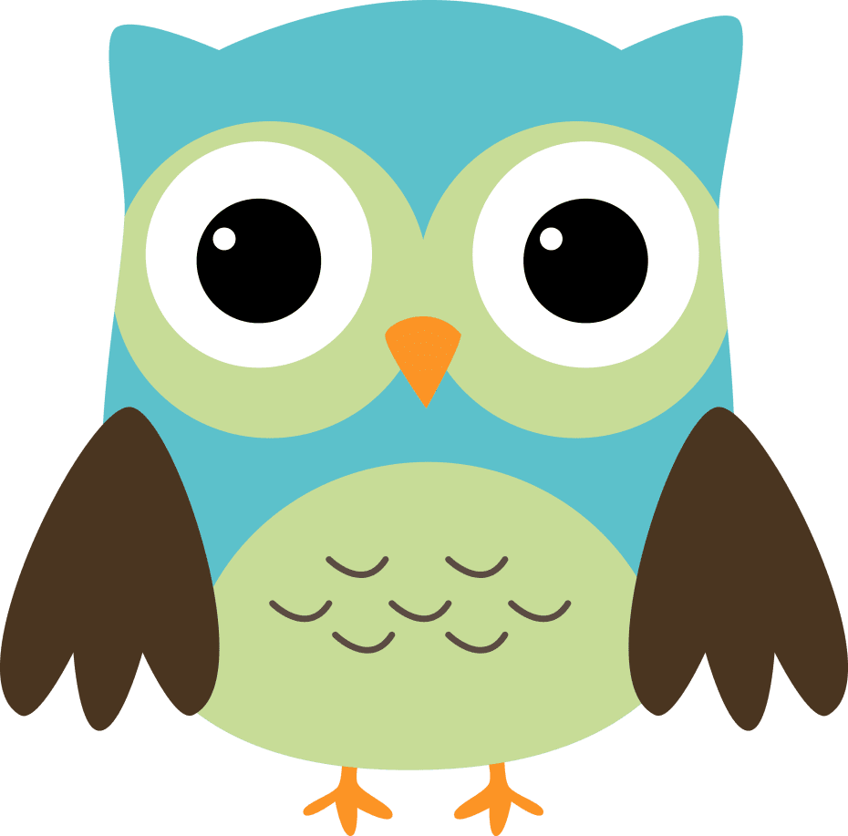 Owl pin page clipart logo 2