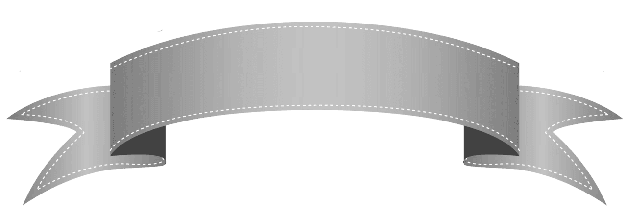 Silver banner clipart transparent