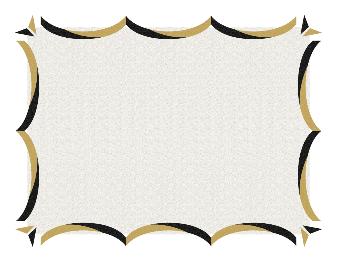 Gold and black border page clipart best picture