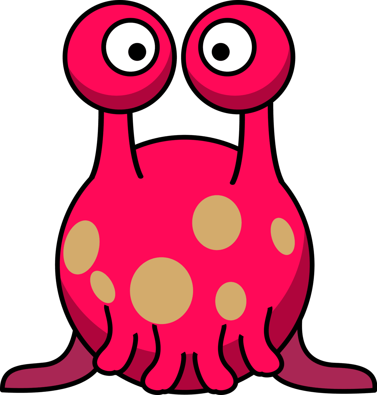 Silly alien in the style of lemmling clipart background