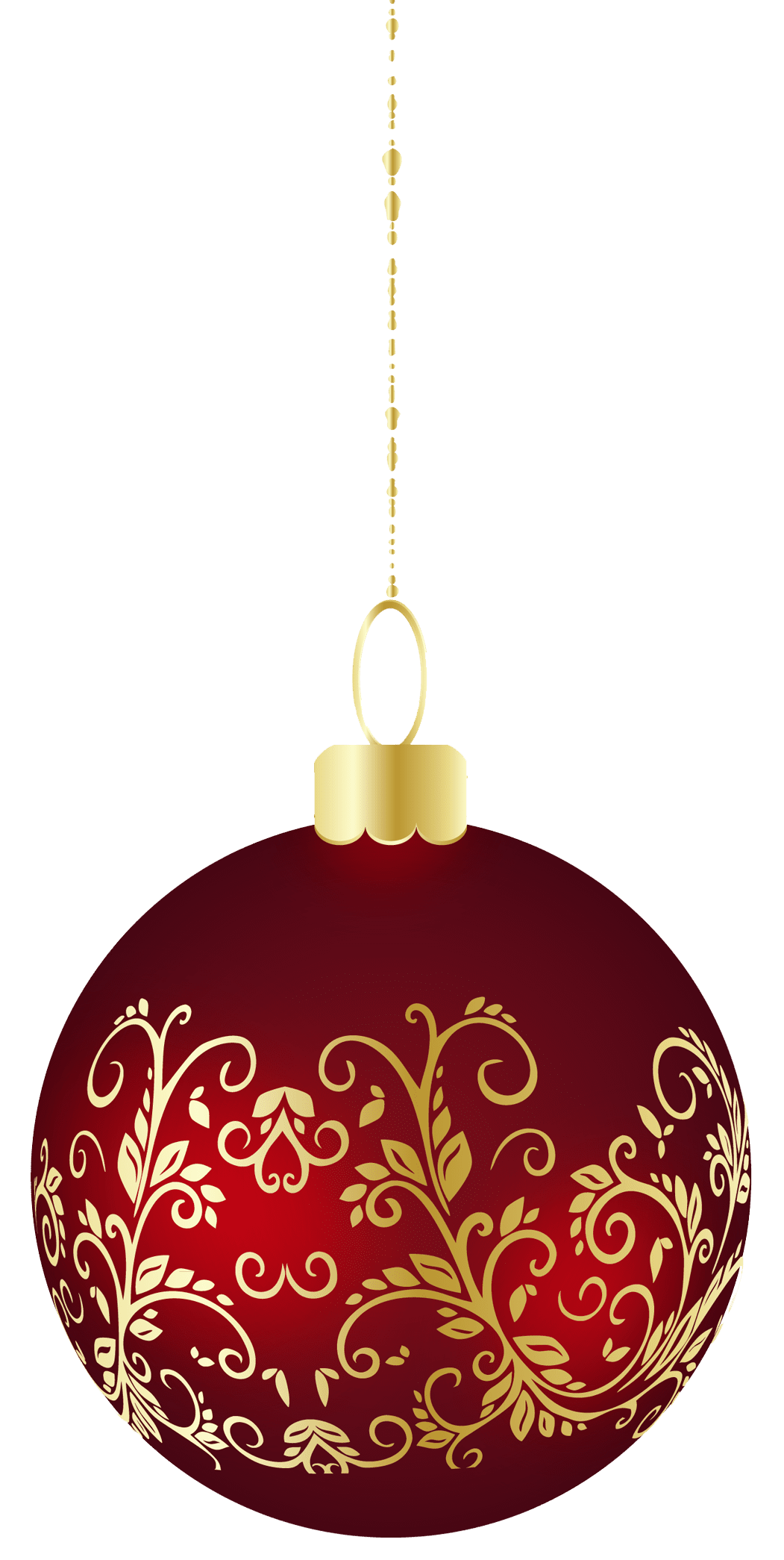 Christmas ornament large ball clipart image