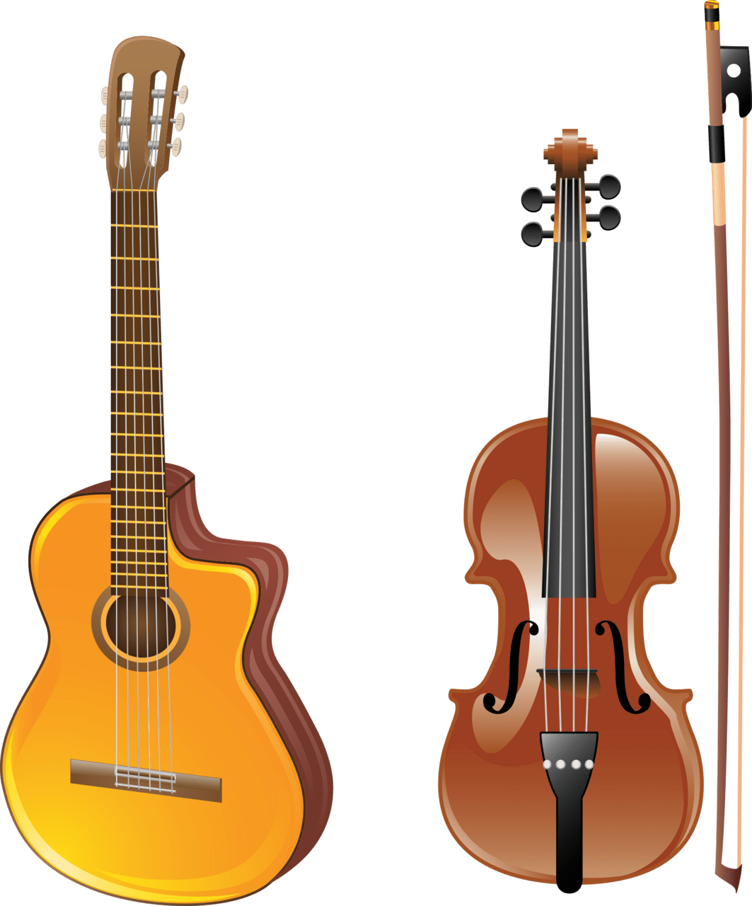 Guitar pin page clipart vector 2