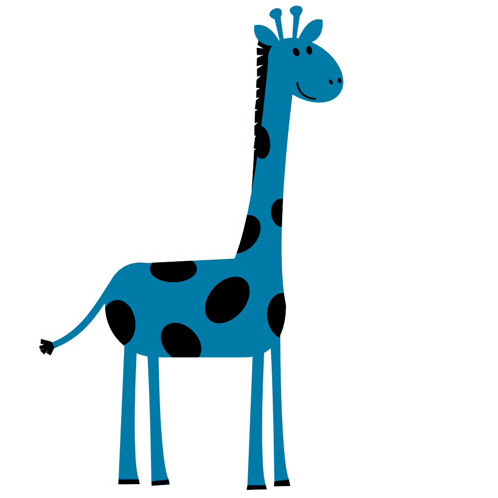 Giraffe pin page clipart free 2