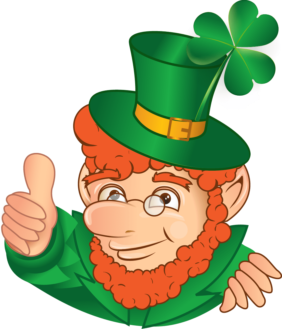 Shamrock pin page clipart vector