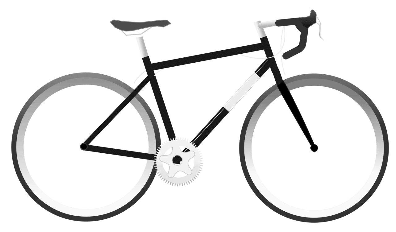 Bicycle simple bike clipart stic image