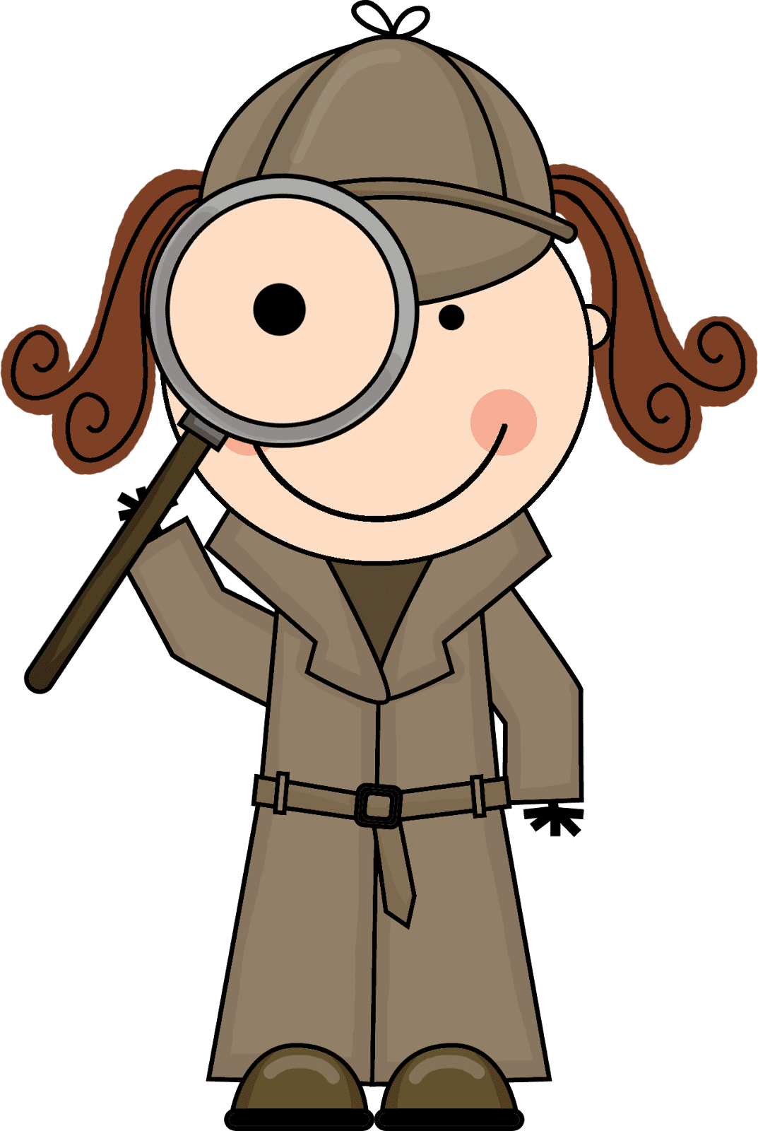 Magnifying glass pin page clipart vector