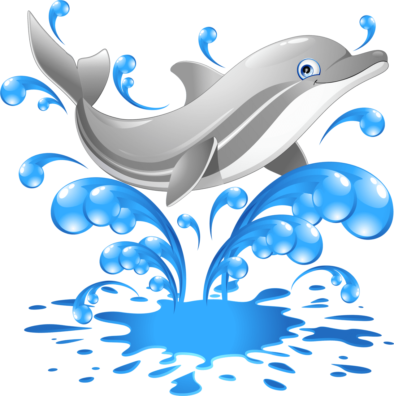 Dolphin pin page clipart clip art