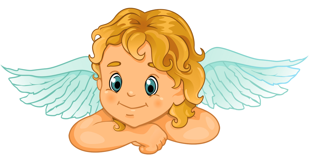 Angel pin page clipart free 3