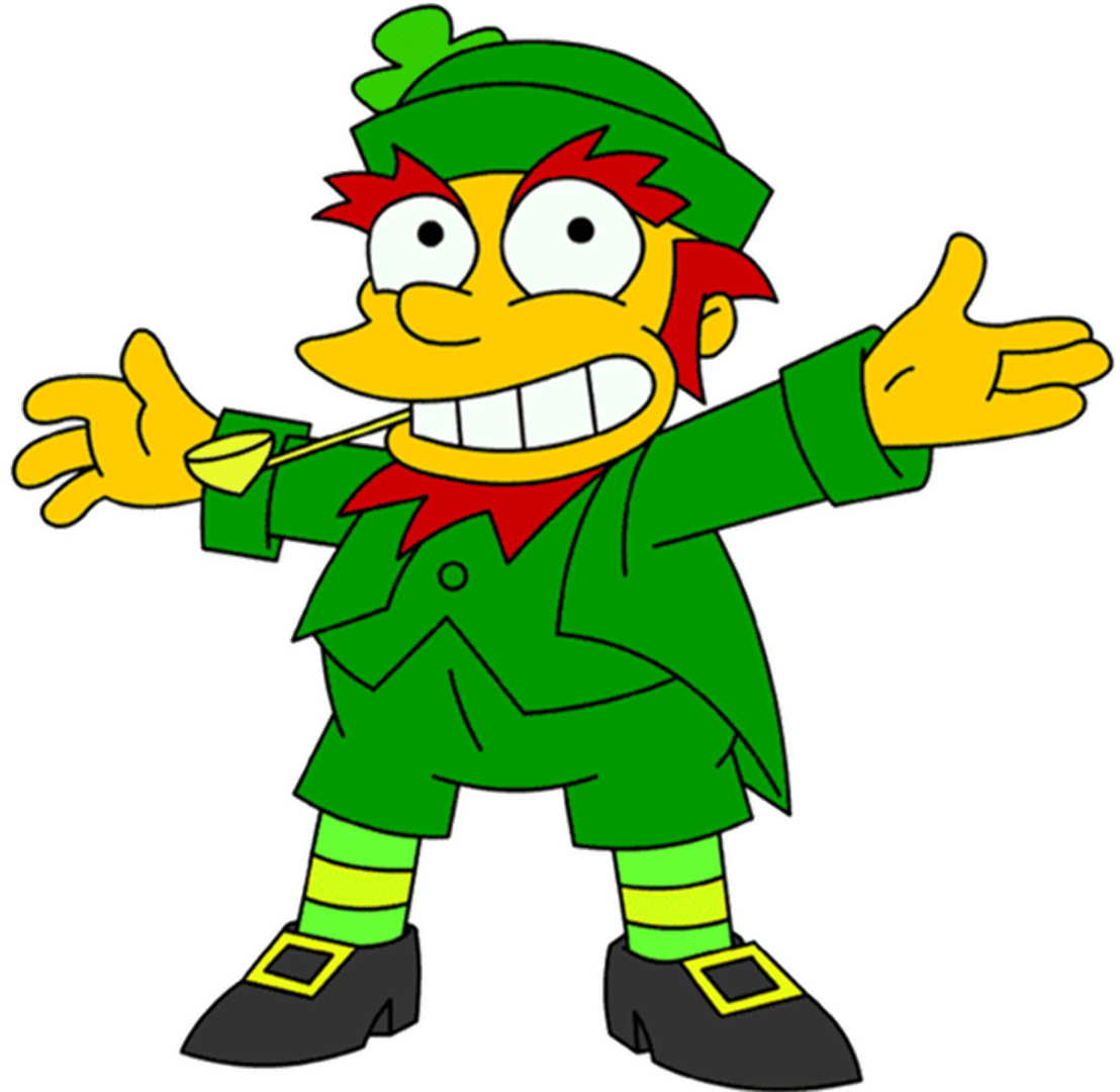 Leprechaun pin page clipart clip art 4