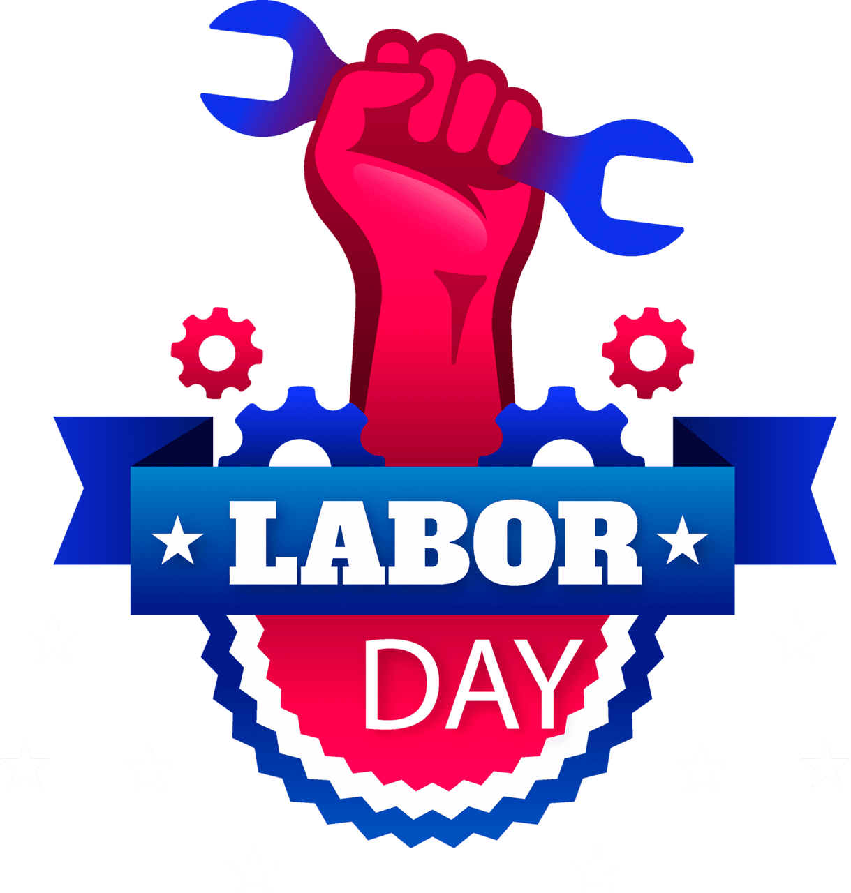 Labor day vector clipart