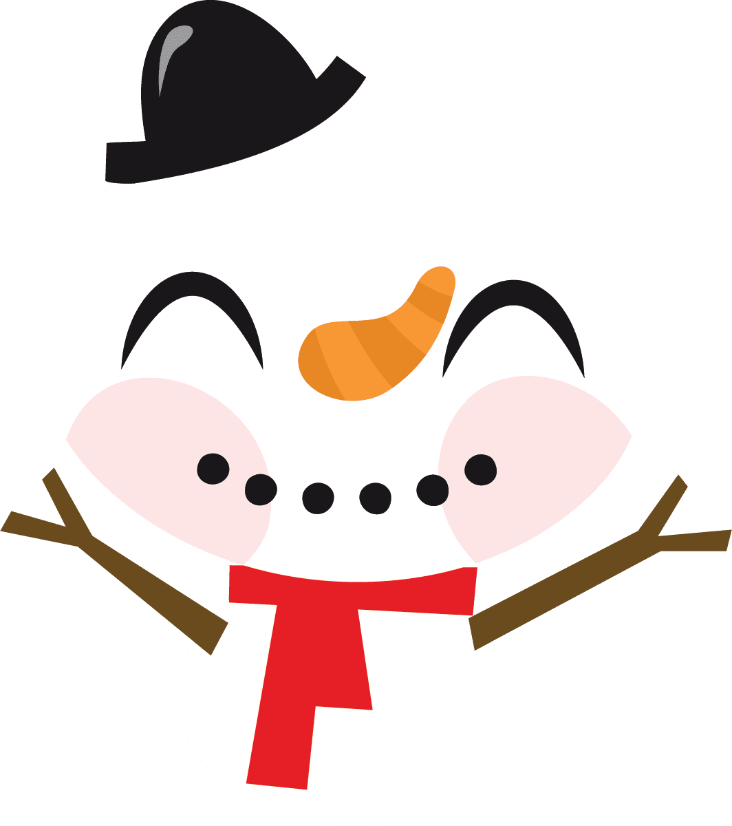 Mr snowman pink christmas tree clipart holiday free