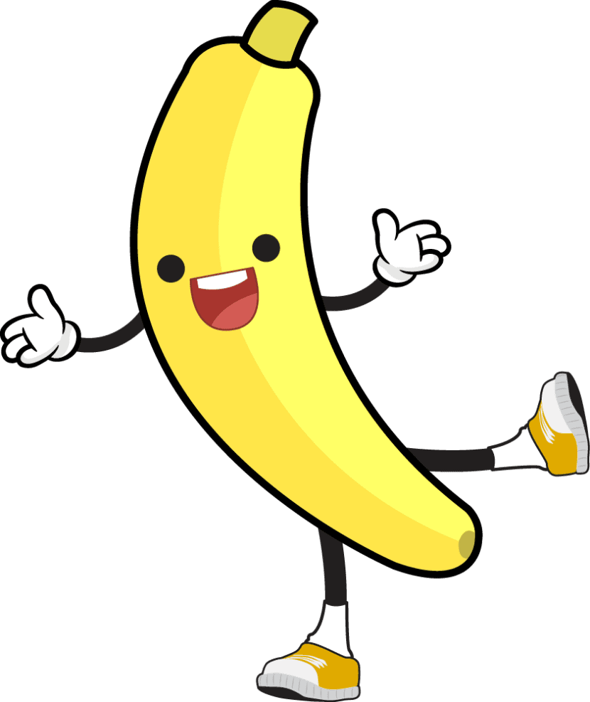 Bananas clipart cute for review logo