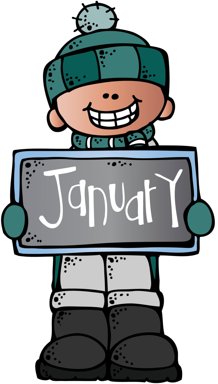 January pin page clipart image