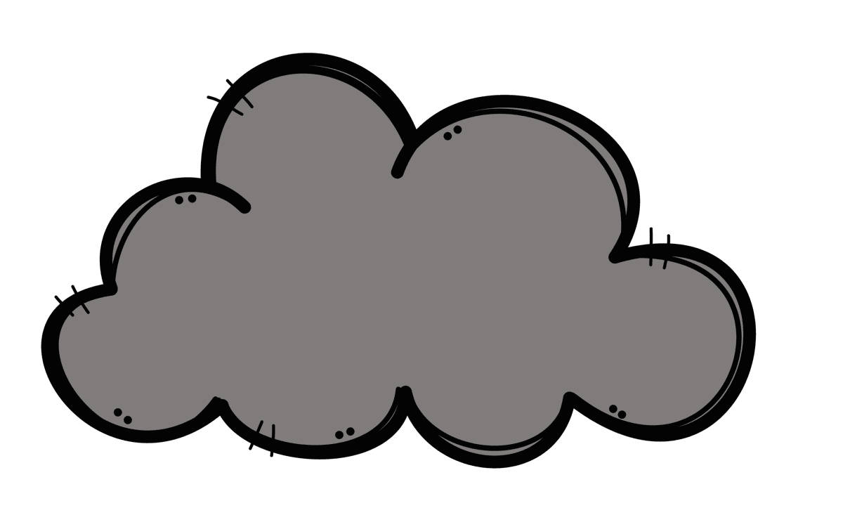 Cloud drawing clipart free
