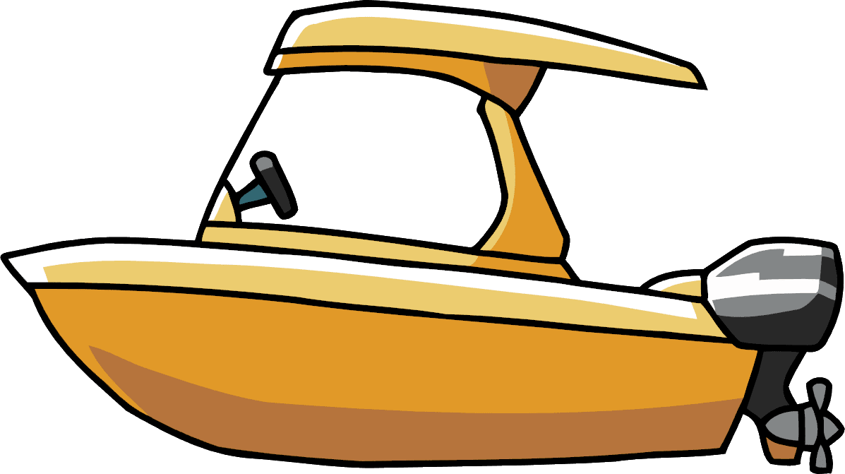 Boat cartoon drawing clipart vector