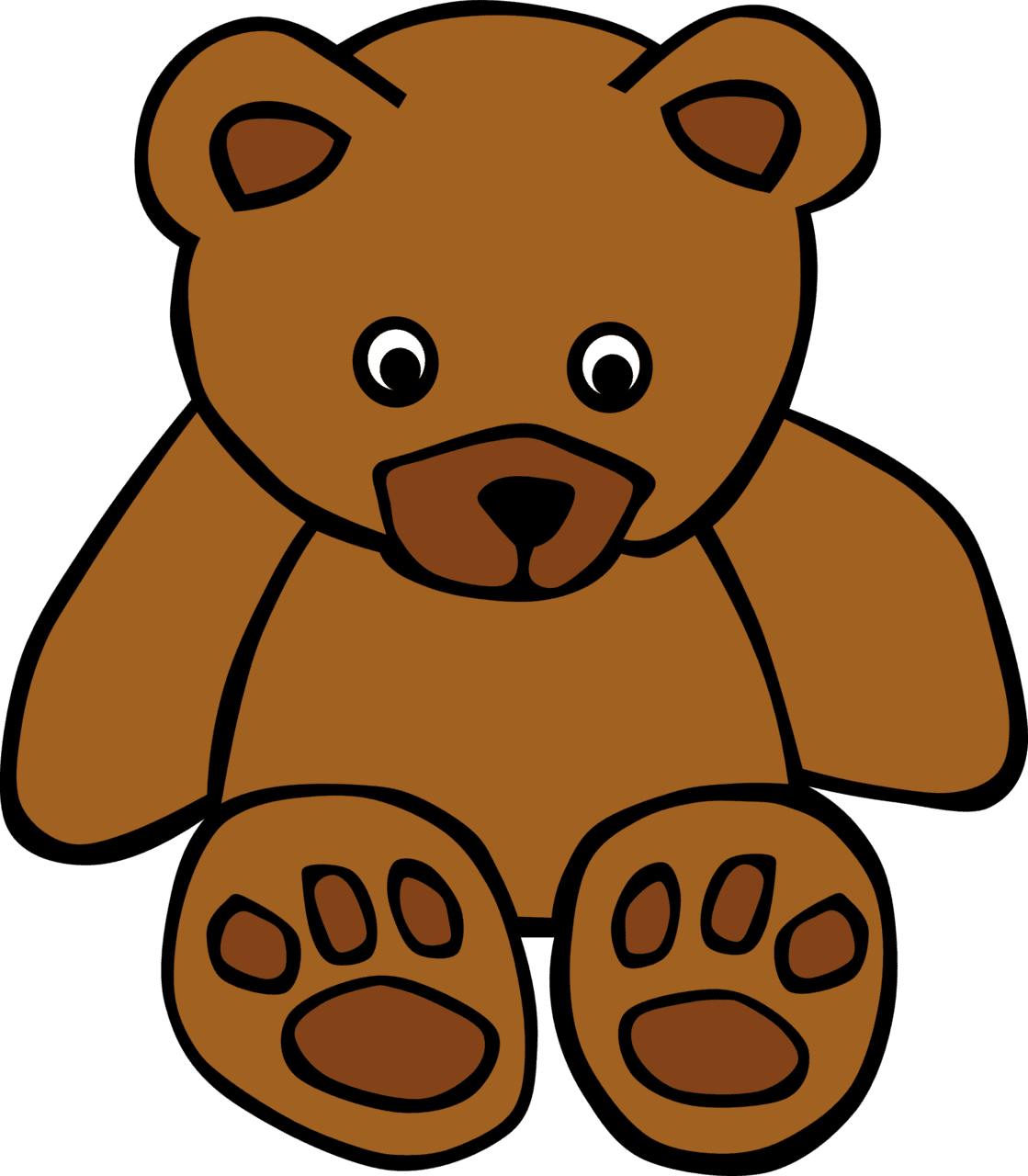 Bear brown clipart logo