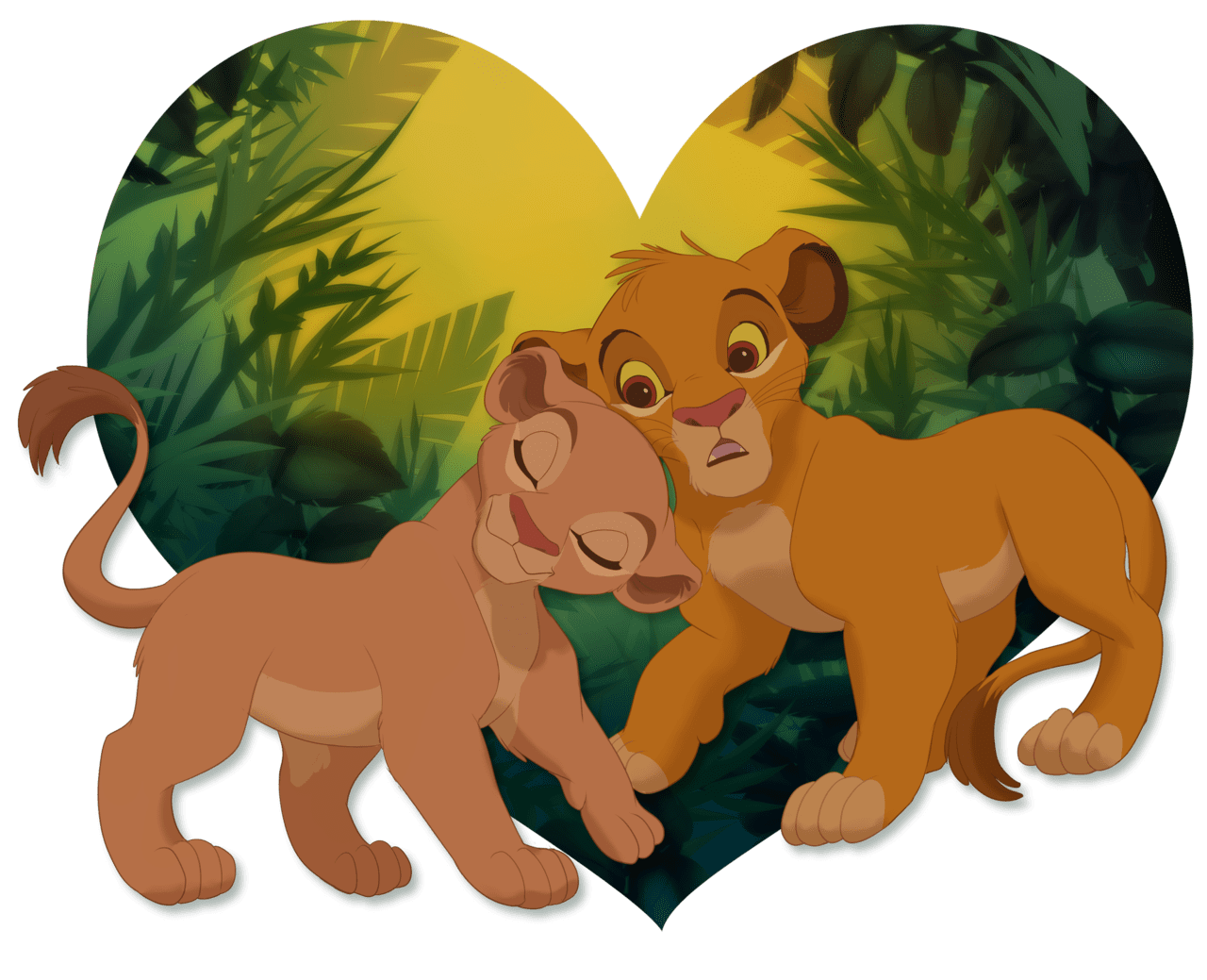 Image associ lion king art pictures simba and nala clipart