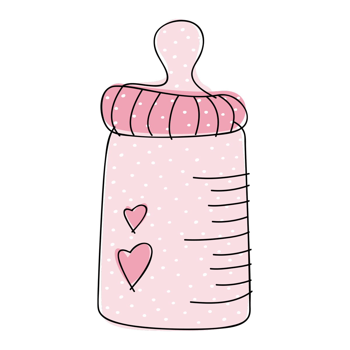 August able baby bottle clipart image