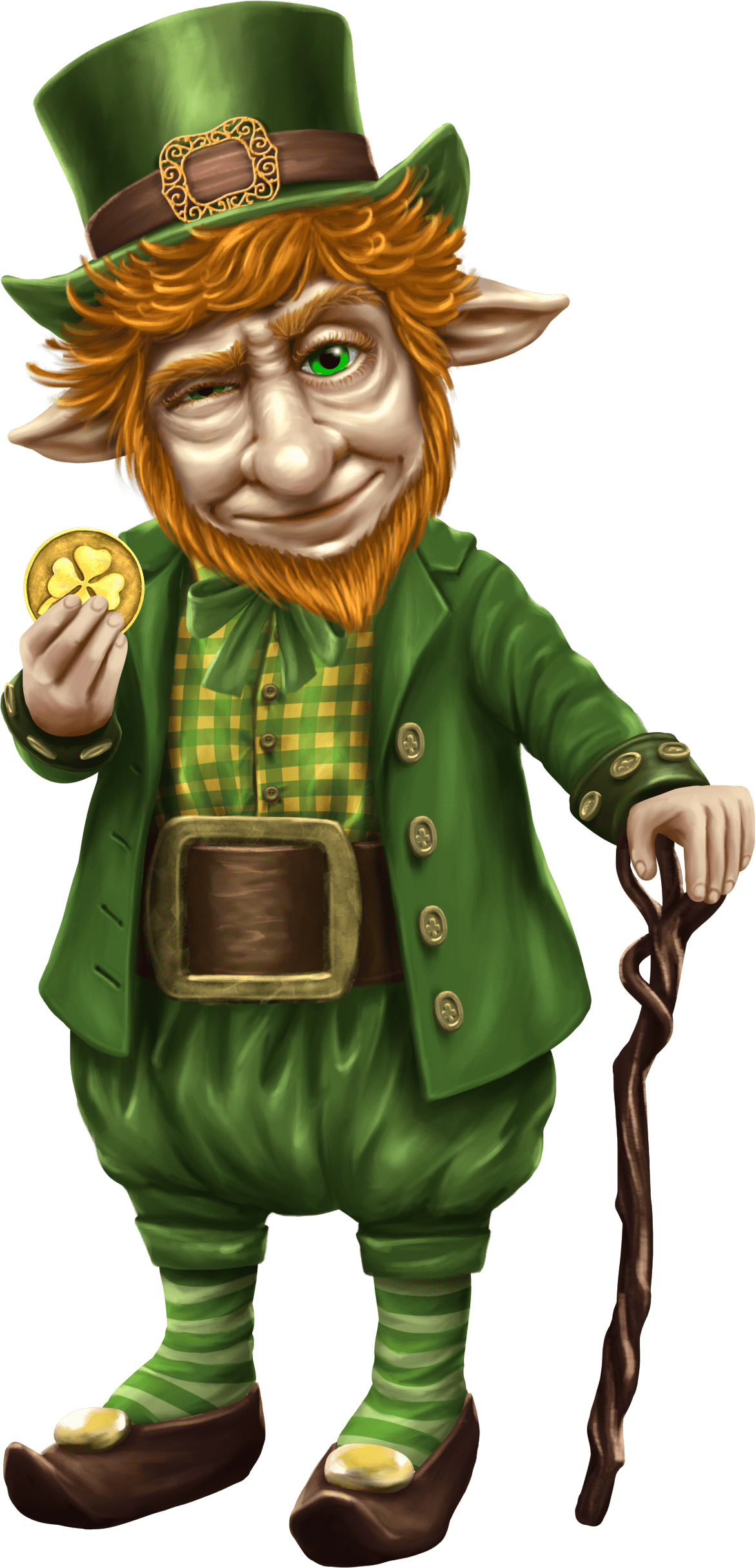 Leprechaun page clipart free