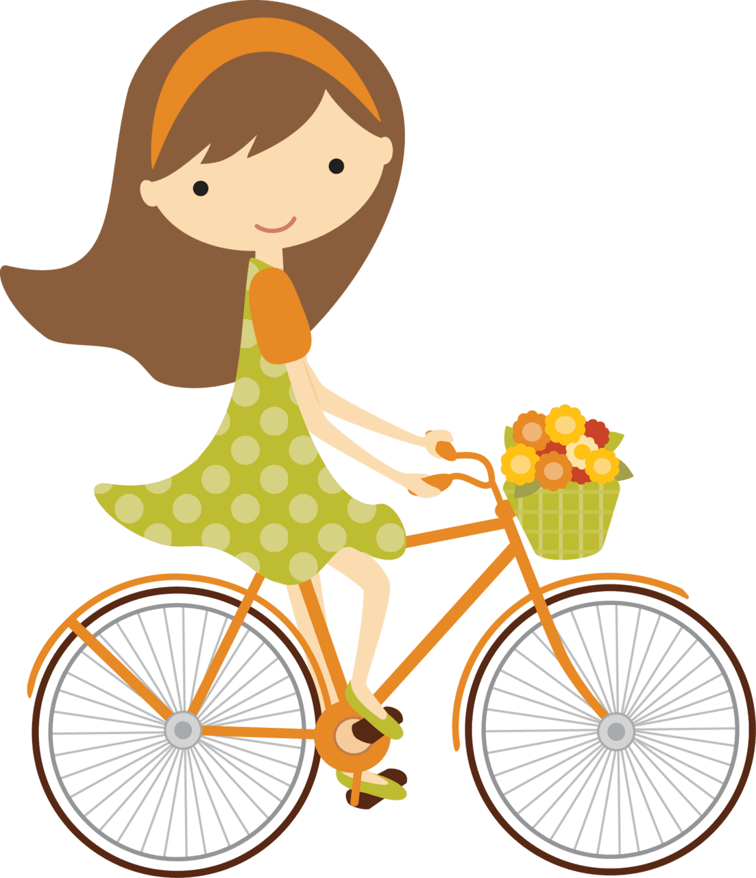 Bicycle pin page clipart image 2