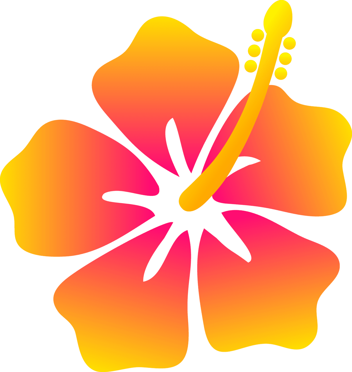 Floral hawaiian flower vector images cliparts clipart library