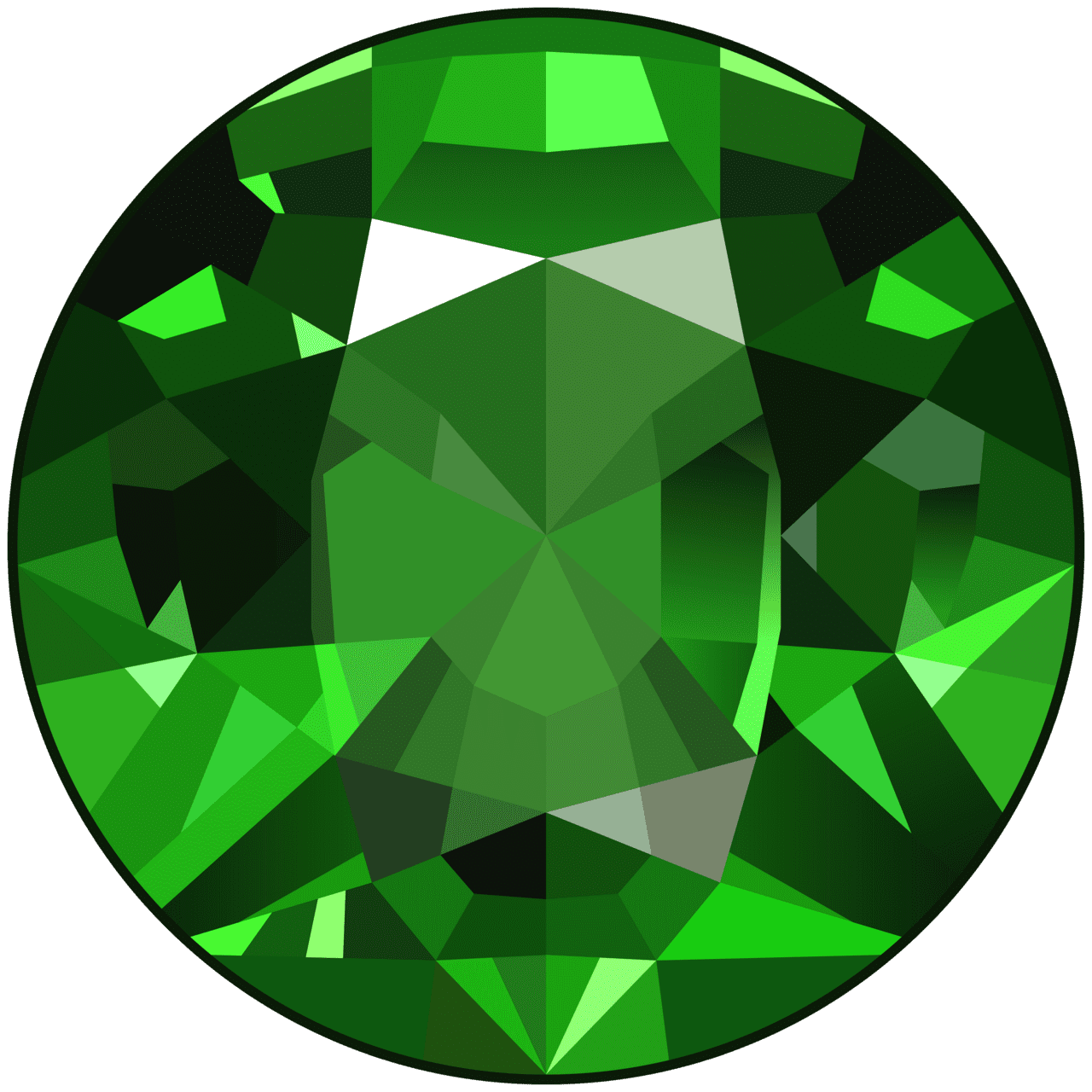 Diamond emerald gem clipart vector