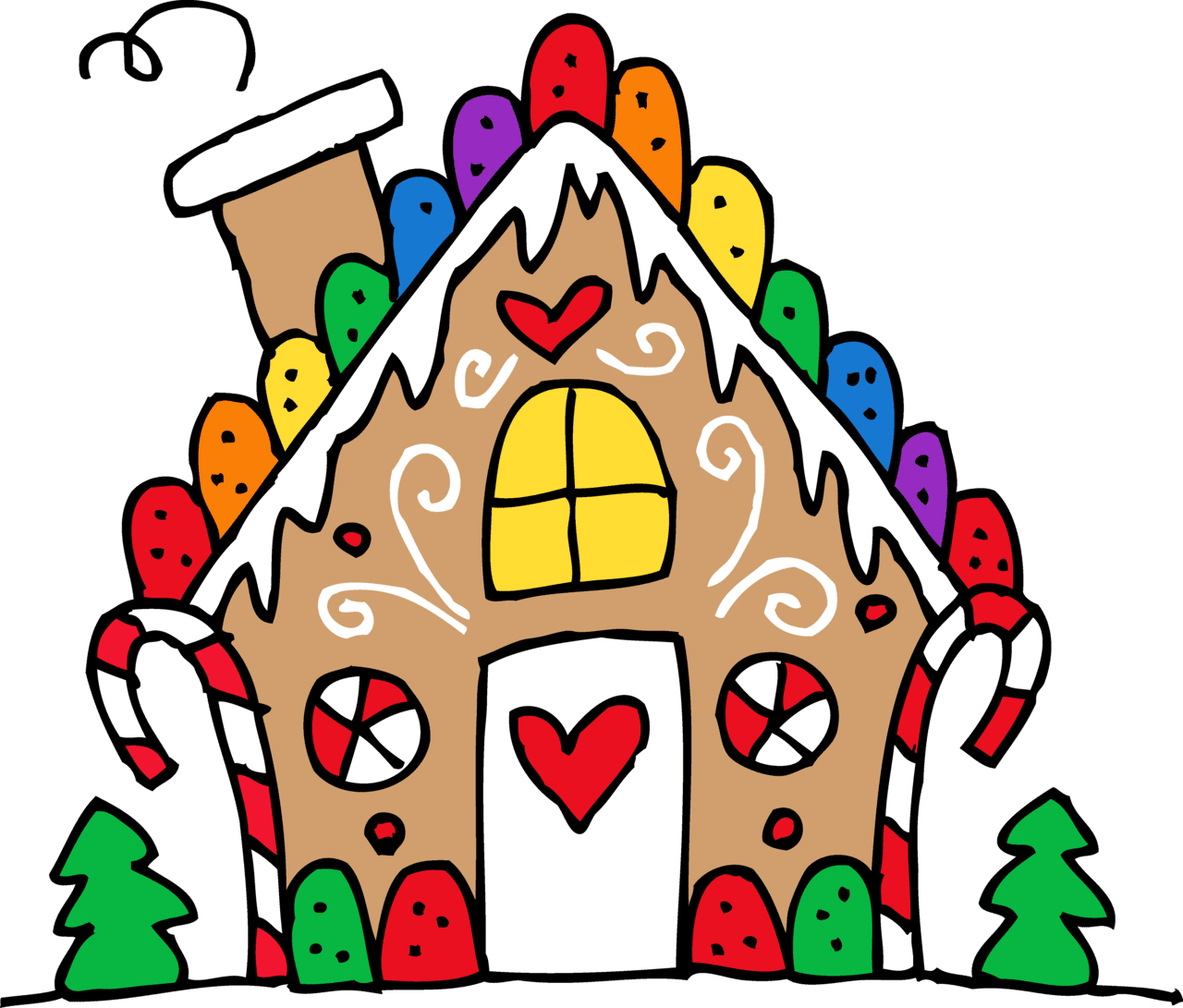 Home gingerbread house clipart tumundografico logo