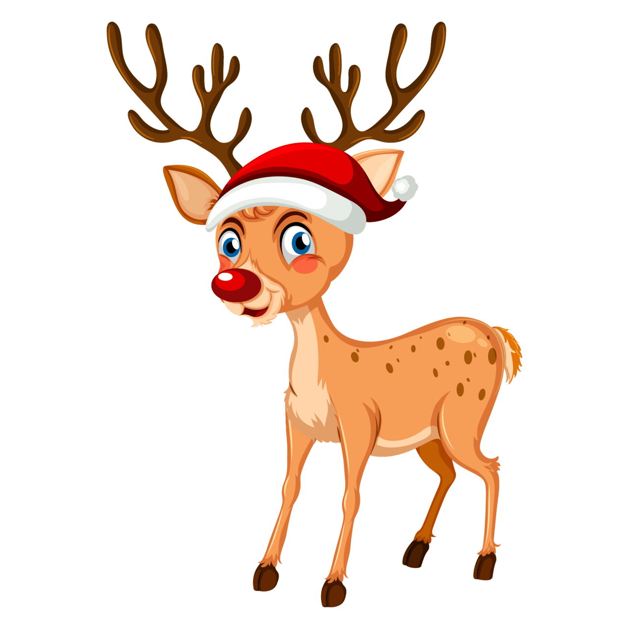 Reindeer re deer christmas elf costume cartoons cartoon clipart image