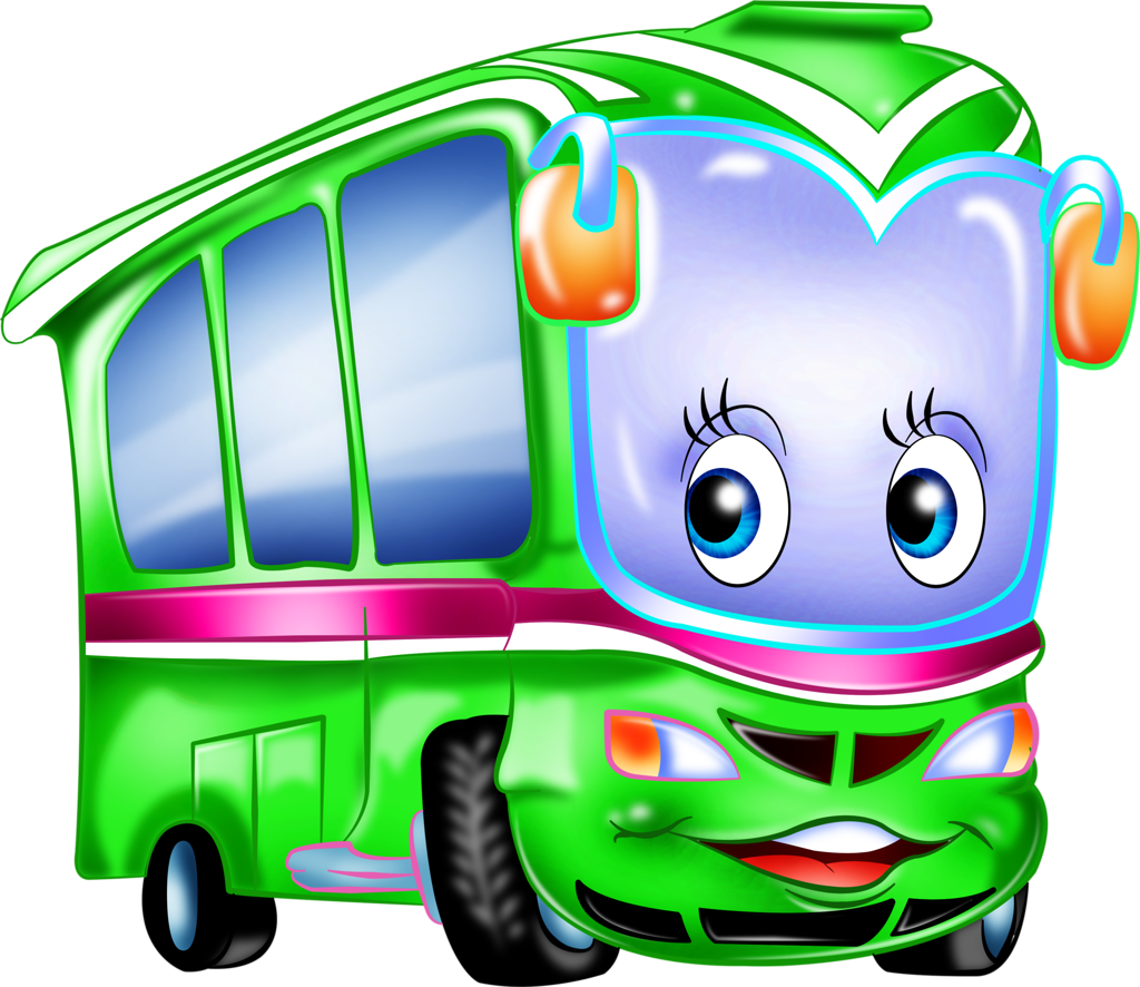 Bus pin page clipart vector 2