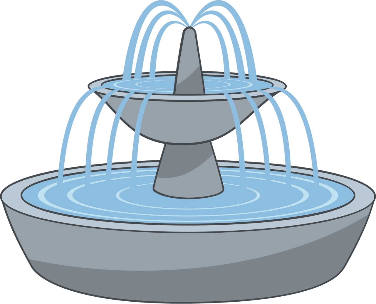 Water fountain vector clipart images creazilla