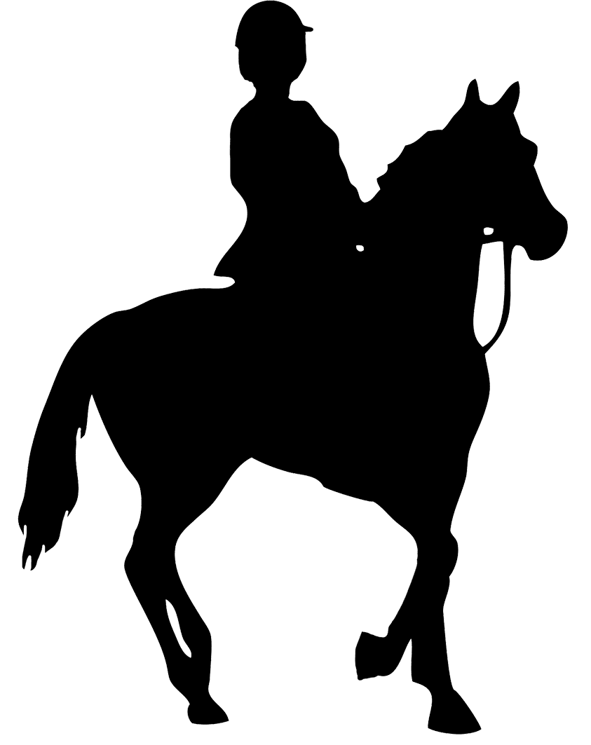 Horse silhouette clipart picture 2