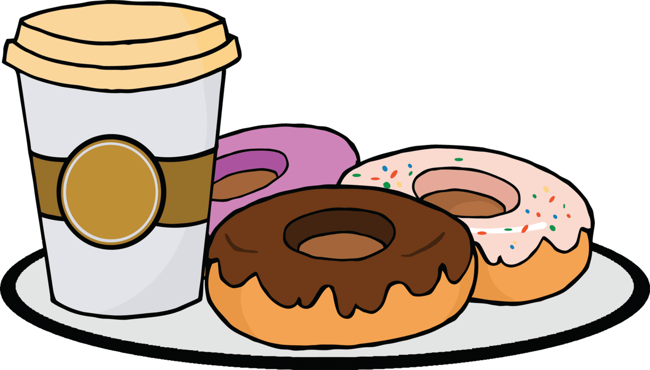 Breakfast pin page clipart image