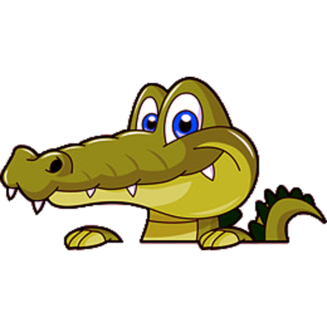 Alligator pin page clipart transparent