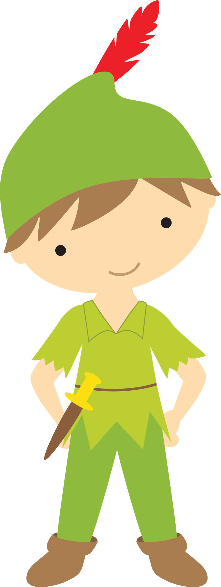 Friends minus peter pan disney pans inspired boy cartoon clipart full size pinclipart vector