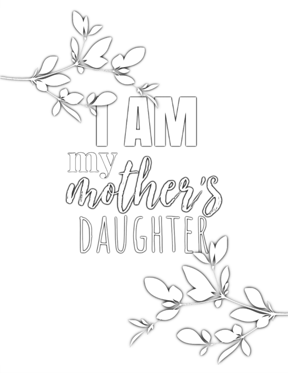 Happy mothers day printable coloring pages for mom clipart free