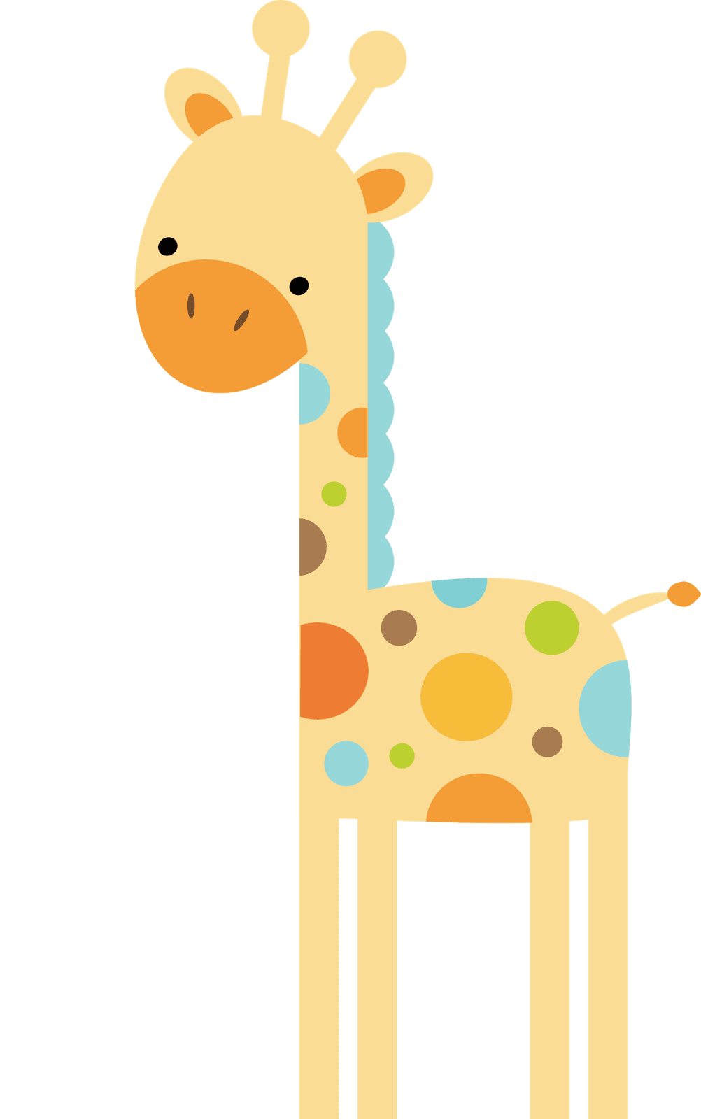 Giraffe safari animals baby shower animal games clipart logo